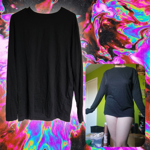 Black Long Sleeve Top - Picture 1 of 2